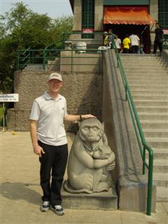 Lopburi stone monkey at Phra Karn Shrine Lopburi stone monkey at Phra Karn Shrine