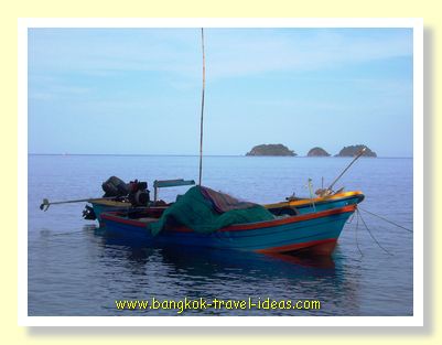 Fisherman's boat at Gu's Bay Resort, Thailand