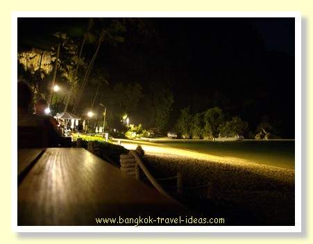 Best Thailand beach at night near to Ao Nang Best Thailand beach at night near to Ao Nang