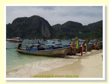 Phi Phi island beach just near where the Ao Nang Princess ferry boat berths Phi Phi island beach just near where the Ao Nang Princess ferry boat berths