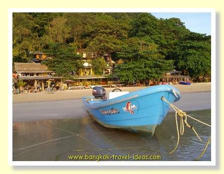 Fishing boat on Whitesand Beach Koh Chang