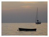 Bangkok beach photo at dusk
