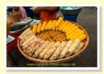 Steamed corn from a local Bangkok market Steamed corn from a local Bangkok market