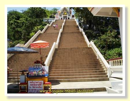 Buddhist Temple steps at Khao Takieb near Hua Hin