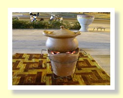 Korat hot pot by side of the road Korat hot pot by side of the road