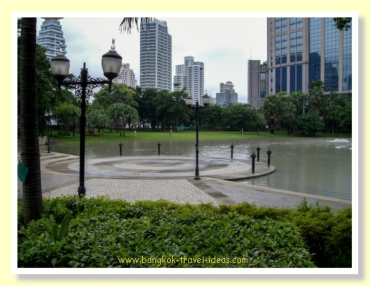 Lake at Benjasiri Park Sukhumvit