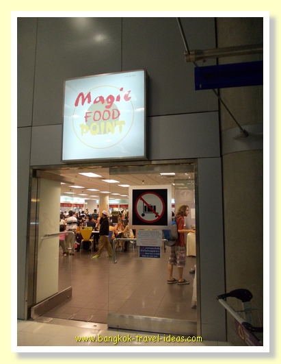 Magic Food Court in Suvarnabhumi Airport near to the bus to Pattaya ticket counter Magic Food Court in Suvarnabhumi Airport near to the bus to Pattaya ticket counter