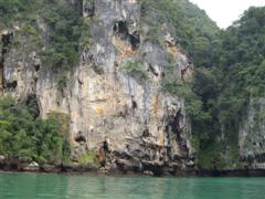 Large limestone cliffs tower above the Centara Grand Resort at Ao Nang