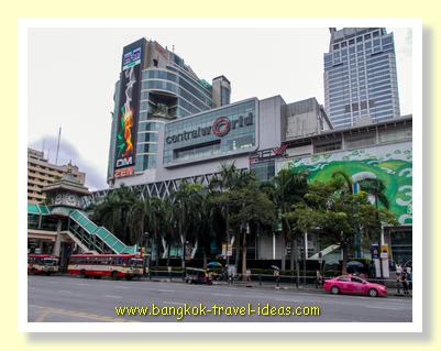Looking left to Central World shopping mall