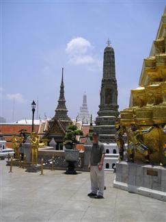 Stupas inside Wat Phra Kaew