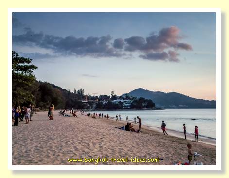 Karon Beach Phuket in the evening