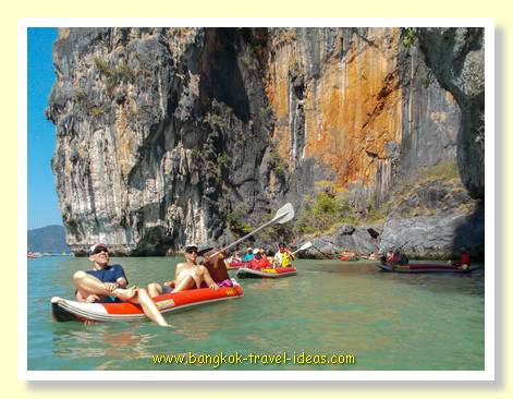 Phang Nga Bay kayaking Phuket canoes