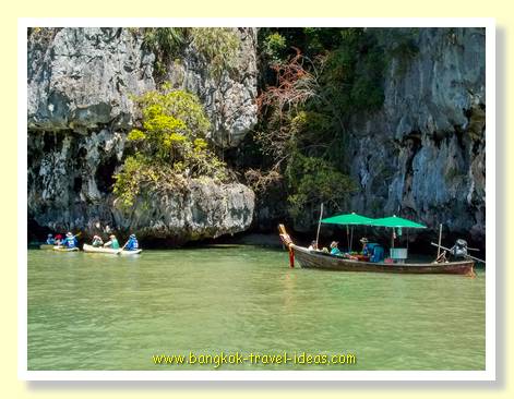 Even slower boats near James Bond island Even slower boats near James Bond island