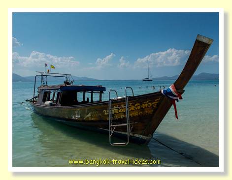 Thai fishermans boat Thai fishing boat near Phuket