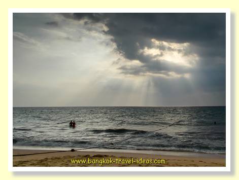 Stormy skies at Mai Khao beach Phuket