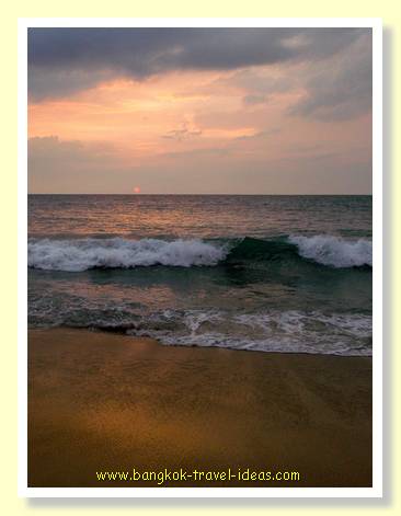 Sunset from Mai Khao Beach Phuket
