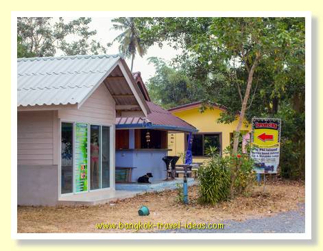 Bungalow entrance at Mai Khao Beach