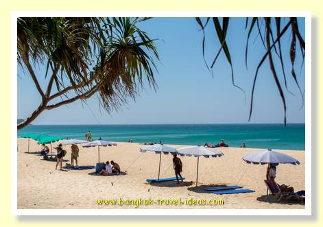 Karon Beach umbrellas