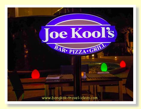 Dinner at Joe Kool's restaurant at the Novotel Karon Beach, Phuket
