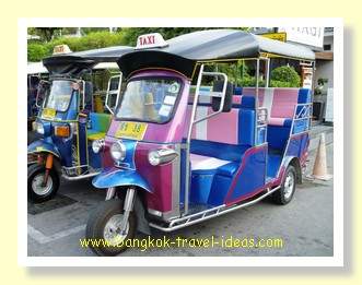 Tuk tuk at Hua Hin near to the Hilton Hotel