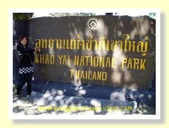 Khao Yai national park entrance sign