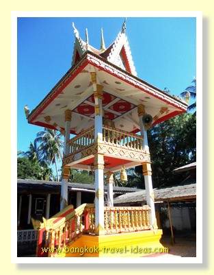 Buddhist temple bell tower on Koh Kood