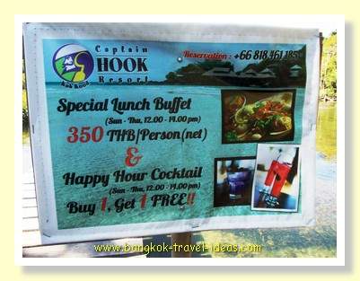 Captain Hook Resort two for one cocktail special