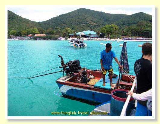 Boat to take us to the beach on Koh Lan
