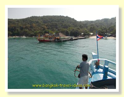 Arriving at Koh Samet from Seree Ban Phe pier