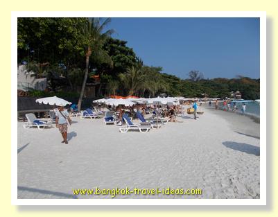 Crystal white sand on Koh Samet