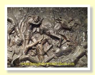 Korat freize in the centre of the town