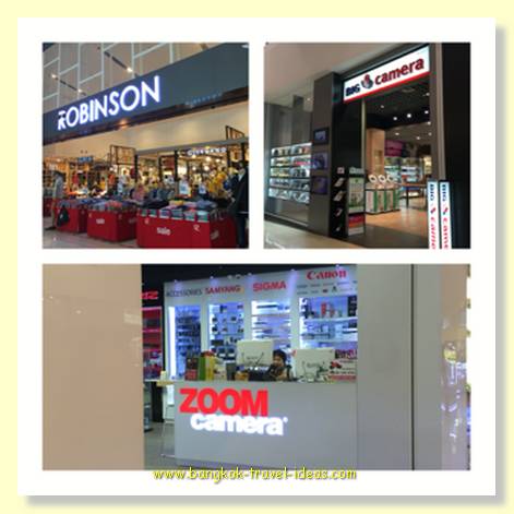 Mega Bang Na shopping mall has  a couple of great photographic shops