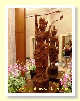 Thai figurine in the foyer