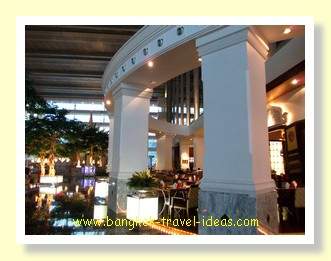 Bar area in the foyer of the hotel