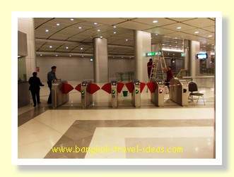 Airport express turnstiles