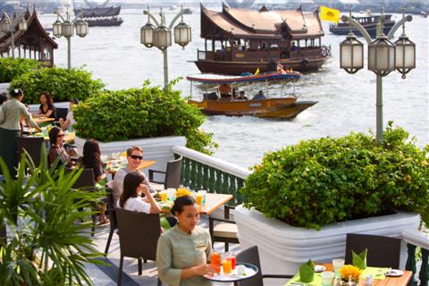 Oriental Hotel river terrace, take cocktails and sit and watch the boats go by