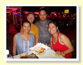 Banana roti at the 69 bar in Pattaya