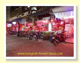 Pattaya beer bar just before the rain came