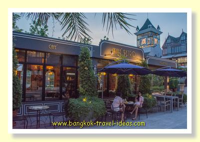 Cafe Bistro in as the dusk approaches in Pickadaily