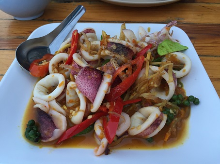 Mixed seafood at 77 Seafood Prachuap Beach Mixed seafood at 77 Seafood Prachuap Beach