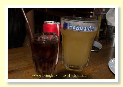 Beer at the night market Beer at the night market