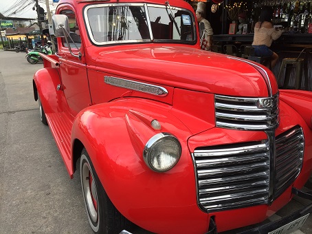 Restored vehicle outside the B Ranong