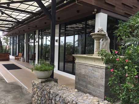 Entrance to The Farmhouse Hotel in Ranong