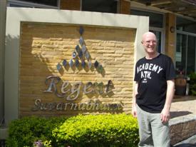 Regent Suvarnabhumi Hotel entrance. Stay here on a Bangkok layover Regent Suvarnabhumi Hotel entrance. Stay here on a Bangkok layover