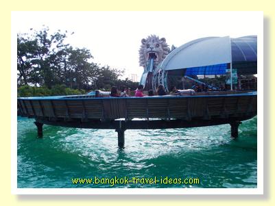 The log flume is one ride that is sure to get you wet inside Siam Park City