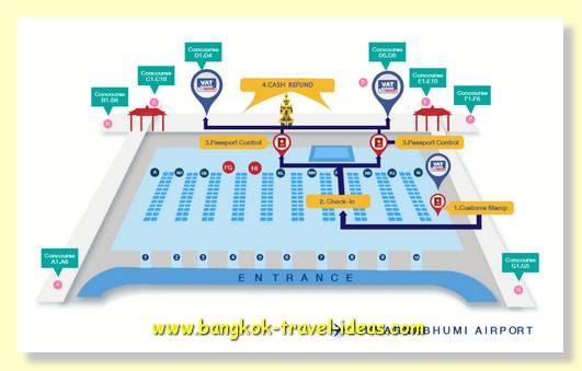 Suvarnabhumi Airport VAT refund offices Suvarnabhumi Airport VAT refund offices