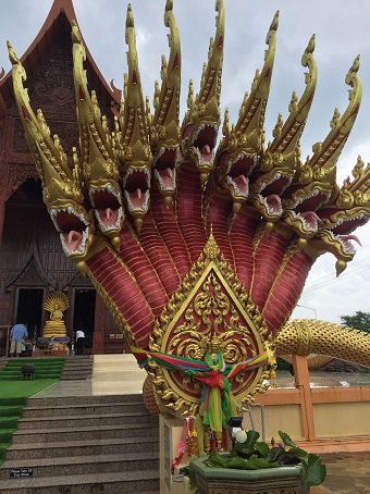 Wat Ao Noi with Naga leading to the front door