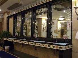 Mirrors in the 5 million Baht toilets