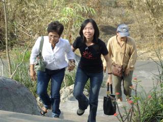 It is a long tiring climb to the top of the Buddhist temple It is a long tiring climb to the top of the Buddhist temple