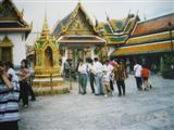 Plenty of tourists visiting the grounds of the Grand Palace here